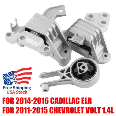 3PCS MOTOR & TRANS MOUNT FOR 2014-2016 Cadillac ELR 1.4L - AUTO TRANS - Image 1 of 4