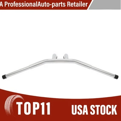 Chrome 8" Rise 1-1/4" Fat T-Bar Handlebar For Harley Sportster Softail FLST FXST Foto 1 de 4