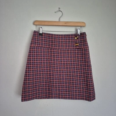 Ted Baker Women's 100% Lambswool Pink Pattern Skirt, Size 2 (10), Excellent Cond - Image 1 of 4