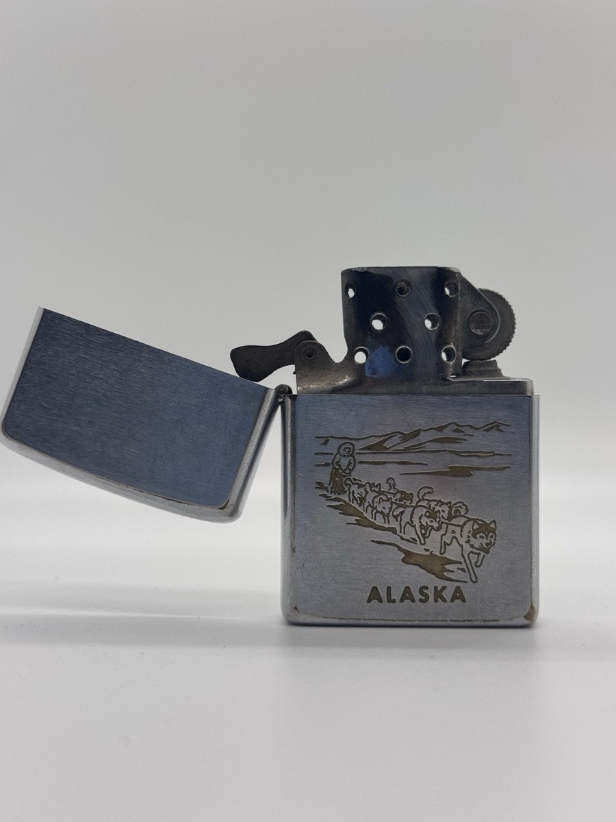 ZIPPO ALASKA MAP アラスカ州 地図 スリムタイプー 廃版激レア ZIPPO ALASKA MAP アラスカ州 地図 スリムタイプー 廃版激レア