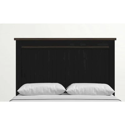 Cabecero con panel King rústico de pino recuperado del condado de Madison Foto 1 de 2