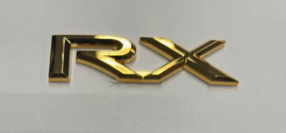 * Новый * позолоченный Lexus задний эмблема значок «RX» 1999-2003 RX300 - Изображение 1 из 1