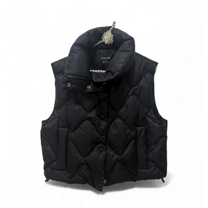 Coach Größe Small übergroße schwarze Steppweste aus recyceltem Polyamid Puffer neu ohne Etikett - Bild 1 von 14