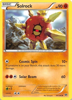 Solrock 64/146 XY Base Set Pokemon 002911 - Image 1 of 2