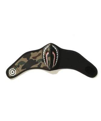 A Bathing Ape BAPE 1st Camo Shark Mouth Mask 1st Camo Green Black Streetwear NEW - Image 1 of 4
