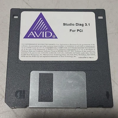 AVID Studio Diag 3.1 for PCI Disk - Image 1 of 3