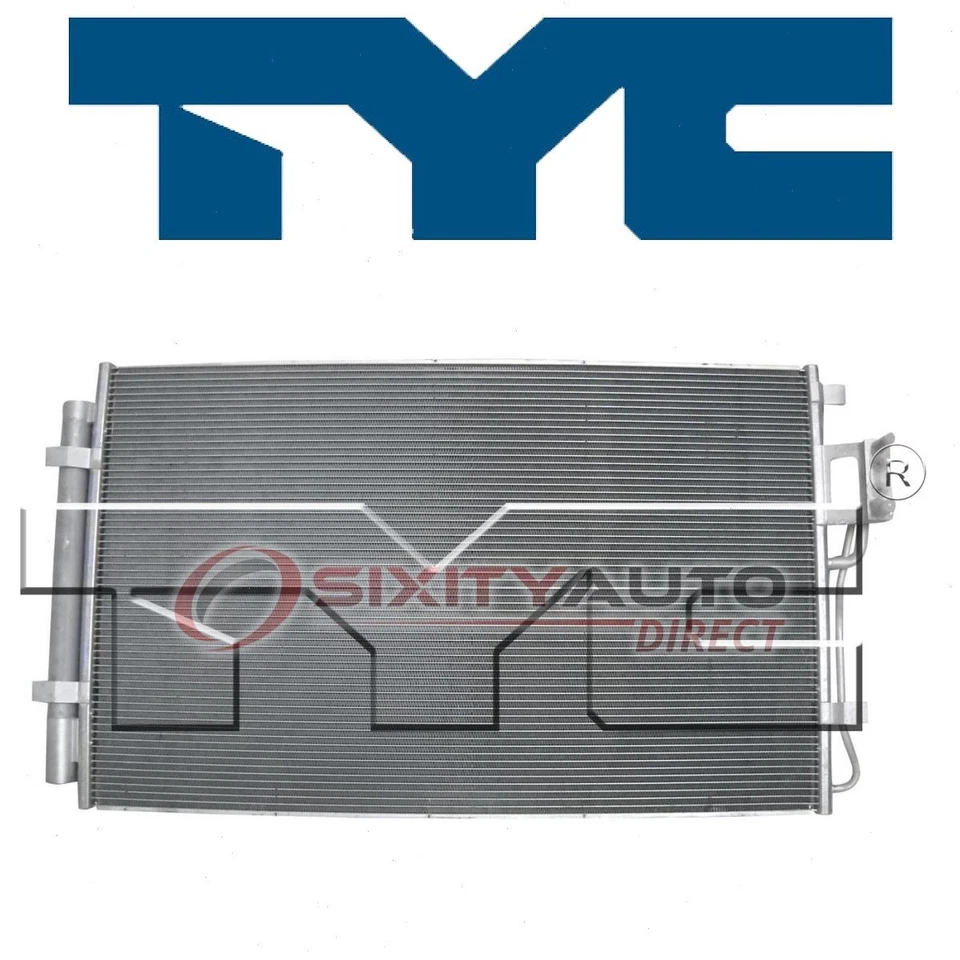 TYC AC Condenser for 2010-2012 Hyundai Santa Fe AC Air Conditioning Heating vw - Image 1 of 4