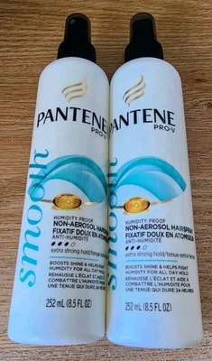(2) Spray para el cabello Pantene Pro-V suave a prueba de humedad sin aerosol sujeción extra fuerte  Foto 1 de 2