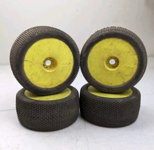 AKA Gridiron RC Truggy Tires & Wheels 17mm 1/8 Car Truck Racing Losi Agama TLR - Picture 1 of 7
