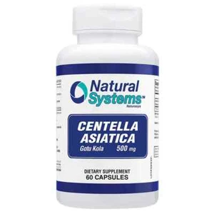 NATURAL SYSTEMS CENTELLA ASIATICA GOTU KOLA 500 MG 60 CAPSULES FAST SHIPPING !! - Picture 1 of 4