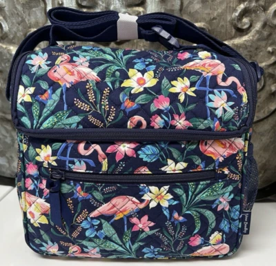 VERA BRADLEY~LUNCH HANDS FREE CROSSBODY~FLAMINGO GARDEN~NEW! - Image 1 of 4