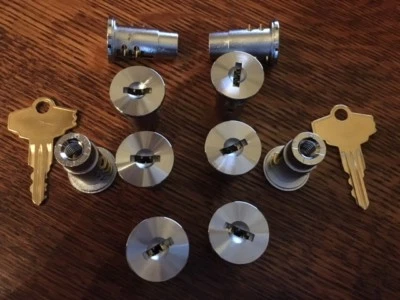 Oak, A&A, Eagle, Northwestern Gumball Vending Machine Locks Set of 10