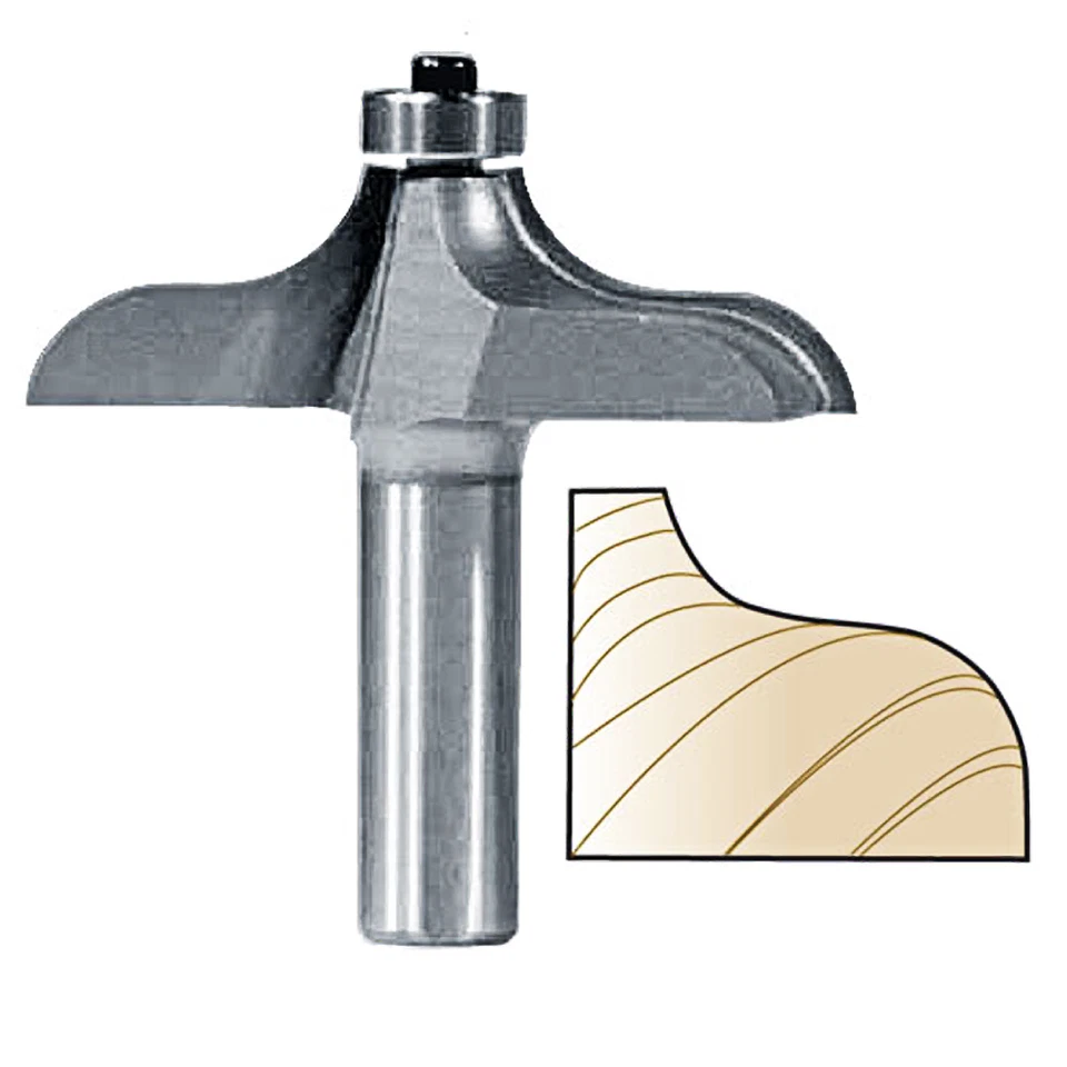 WHITESIDE #3296 TRADITIONAL TABLE EDGE BIT - 1/2" SH X 1" PW - Image 1 of 1
