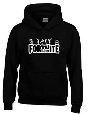 SNAPIT Eat Sleep fortnite Repeat Kids Hoodie Hooded Sweatshirt Gaming Boys Girls Merch