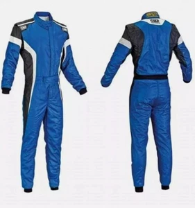 Traje de Carrera Go Kart Duradero Azul Hombre CIK FIA Nivel 2 Aprobado Calidad Premium - Imagen 1 de 4