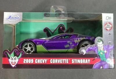 JADA TOYS DC The Joker 2009 Chevy Corvette Stingray 1:32 Diecast Car - Image 1 of 2