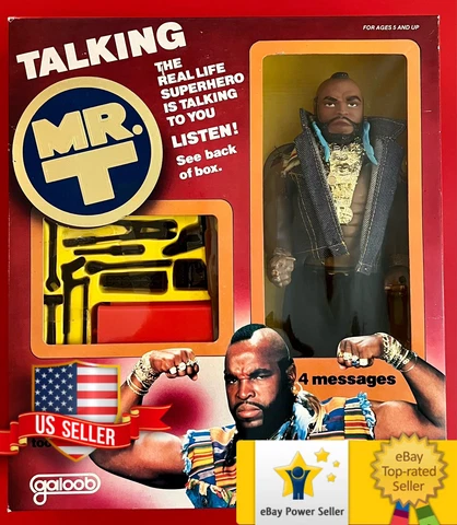A-Team 1983 Galoob Talking Mr. T Action Figure 100% Complete MIB Still Talks Cover