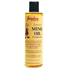 MO109 8 Oz Angelus Genuine Leather Mink Oil Liquid Compound