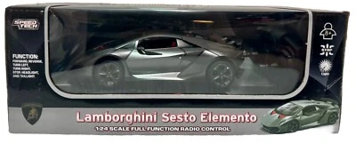 Lamborghini Sesto Elemento 1:24 Scale Full Function RC Car  Scale Black - Image 1 of 4