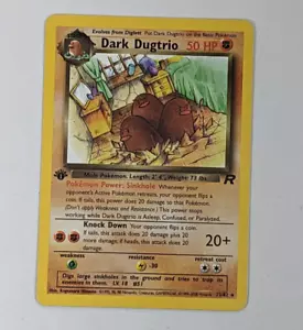 Dark Dugtrio 1a Edizione Team Rocket 23/82 Pokemon Non Holo TCG Raro (QUASI COME NUOVO) - Foto 1 di 5