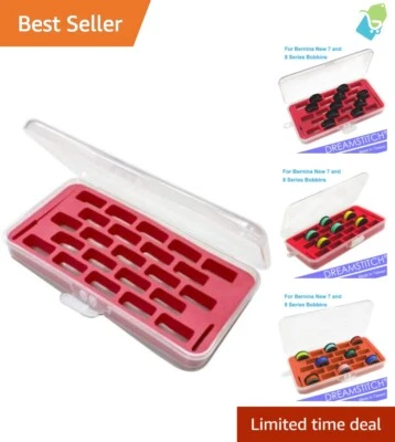 Estuche de almacenamiento compacto de bobina roja - Organiza 23 bobinas jumbo para fácil acceso Foto 1 de 4