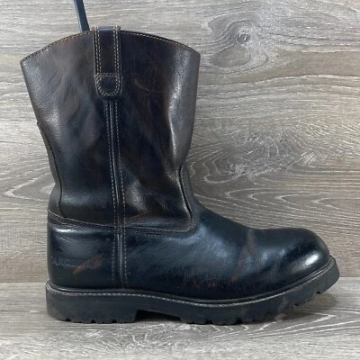 Carolina Botas de Vaquero de Trabajo de Cuero Marrón Punta Redonda Ranch Wellington para Hombres 12 EE Foto 1 de 4