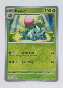 Ivysaur 002/165 Pokemon TCG Reverse Holo Scharlachrot Violett 151 - Bild 1 von 3