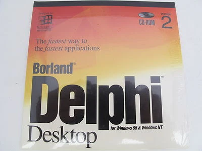Borland Delphi Desktop Version 2 Windows 95 / NT 32-bit HDC1320WW10180 BOR8822 - Image 1 of 2