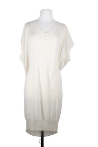 Stella McCartney Womens IT38 US2 Ivory Dress Tie-Back Short Sleeve Y2K Knit Mini - Picture 1 of 9
