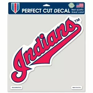 CLEVELAND INDIANS "INDIANS" 8"X8" COLOR DIE CUT DECAL NEW WINCRAFT 👀 - Picture 1 of 1