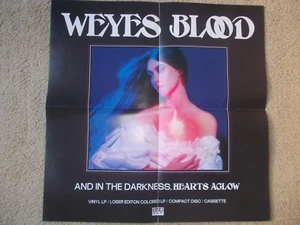 WEYES BLOOD ORIGINAL AND IN THE DARKNESS SUB POP RECORD STORE PROMO POSTER 2022 - Picture 1 of 2