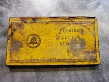 Antique Bell Systems telephone & Telegraph 1936 Terminal Letter Stamping Set