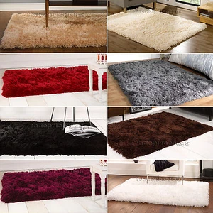 SMALL - EXTRA LARGE SUMPTUOUS LUXURY SOFT THICK FLUFFY DEEP LONG PILE SHAGGY RUG - Picture 1 of 43