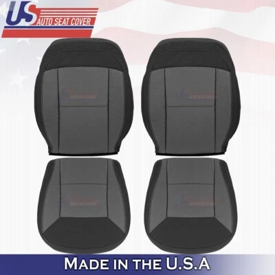 2014 - 2024 Fits Dodge Ram ProMaster Front Driver Passenger Set Cloth Cover Gray - Image 1 of 4