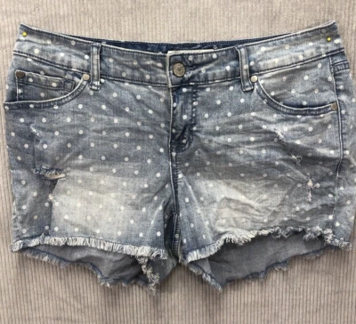 Pantalones Cortos Denim Torrid Talla 10 Corte Lunares Destruidos de Fábrica  Foto 1 de 4