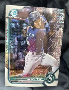 2022 Bowman Chrome Prospects Harry Ford Mojo Refractor Parallel sp #BCP-189 Sea