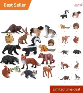 16PCS Realistic Animal Figurines for Imaginative Play and Cake Decorations - Picture 1 of 9