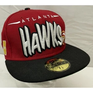 Atlanta HAWKS Hat Cap Fitted 7 1/8 New Era Hardwood Classic 59Fifty  Flat Bill - Picture 1 of 10