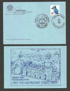 Postal 1997 Boy Scout National Jamboree Fort AP Hill BSA SOSSI - Imagen 1 de 1
