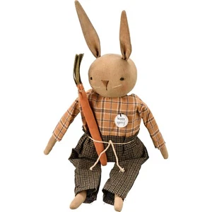 Primitiva decoración del hogar Primitives By Kathy tela Jack Rabbit Happy Spring Muñeca - Imagen 1 de 1