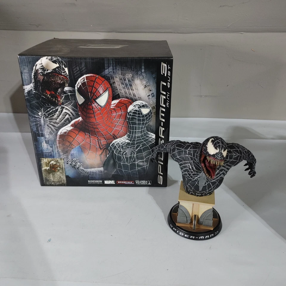Spider-Man 3 Venom Sideshow Mini-Busto Marvel 0530/5000 Foto 1 de 4