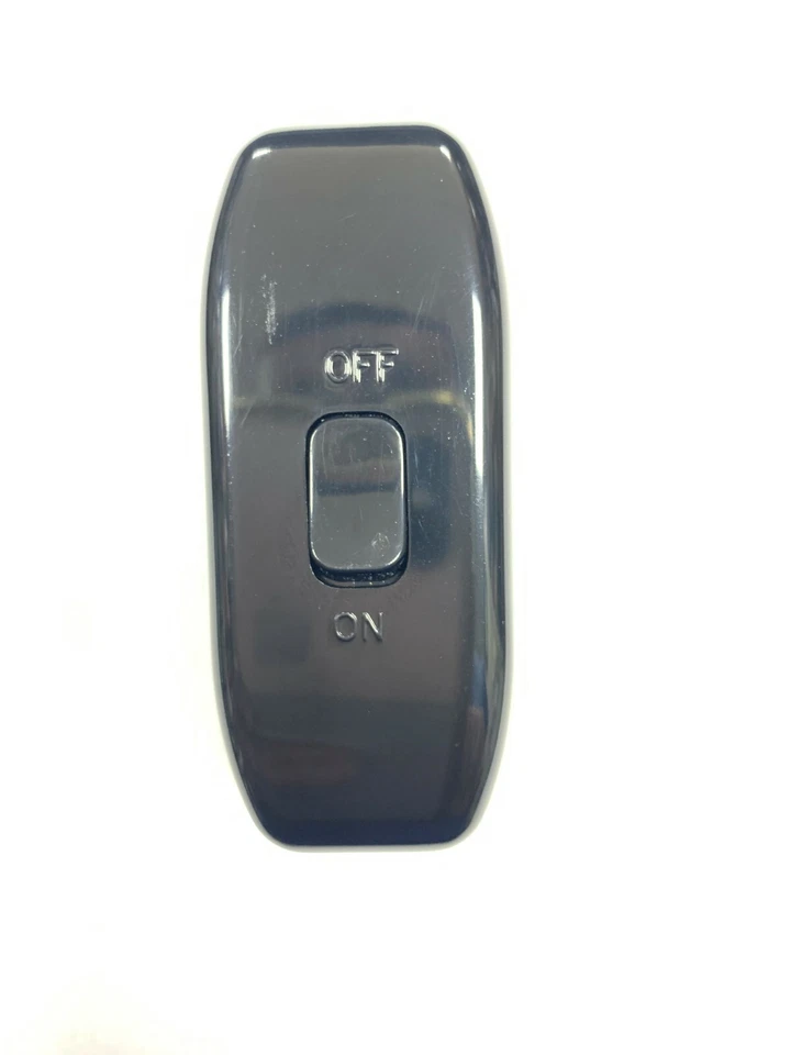 EVERYTHING ELECTRICAL In Line Torpedo Switch 3 Core Flex Ideal for Table Lamps Black White Gold 6Amp