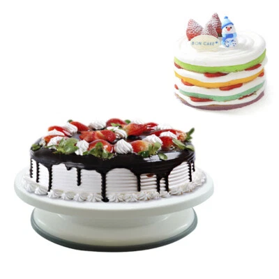 Rotating Cake Icing Turntable Revolving Display Stand Decorating Baking Tool - Image 1 of 4
