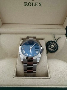 Rolex Datejust, 41mm, Blaues Zifferblatt, römische Zahlen, FULL SET 126300 - Bild 1 von 7