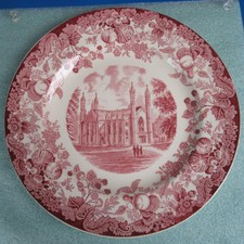 Wedgwood Harvard University Red Collector Plate - The First Gore Hall