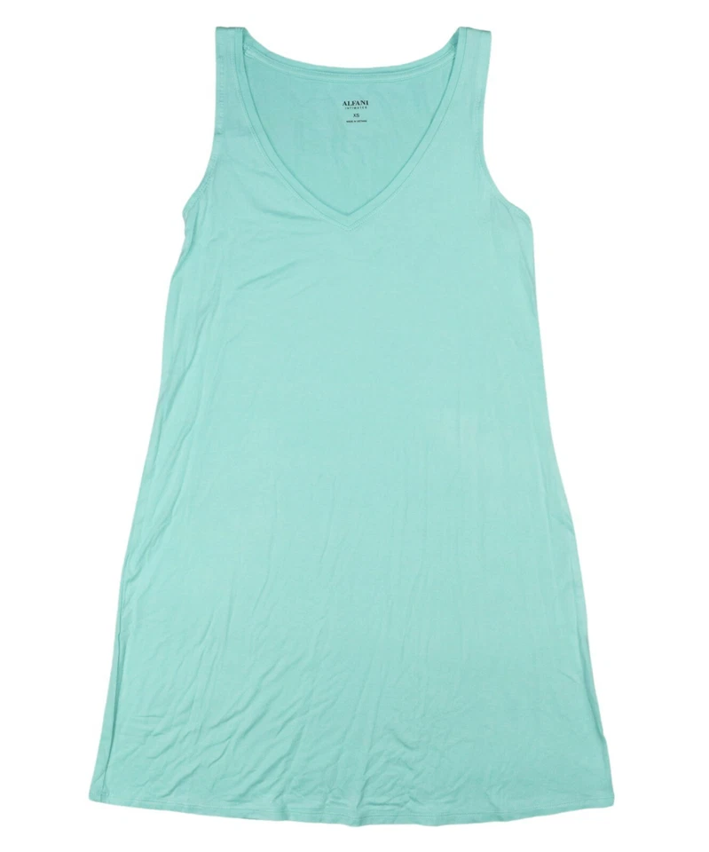 Camisón Alfani color liso sin mangas por encima de la rodilla cuello en V quimise nuevo con etiquetas Sage Dream Foto 1 de 1