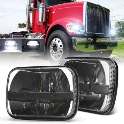Faro LED 5X7 7X6" 2 piezas haz alto bajo para International 4700LPX 9200i 9400i SBA Foto 1 de 4