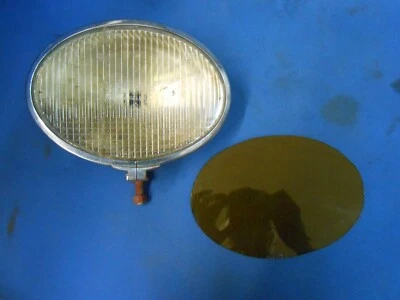 Luz antiniebla vintage OVAL S & M Lamp Co luz de conducción años 30 40 Foto 1 de 4