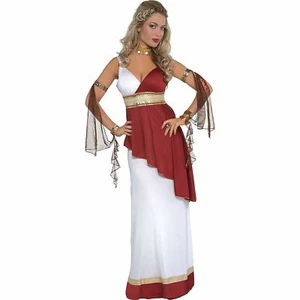 IMPERIAL EMPRESS ROMAN EMPIRE GREEK TOGA WOMEN'S COSTUME ADULT SMALL 2-4 - Picture 1 of 5
