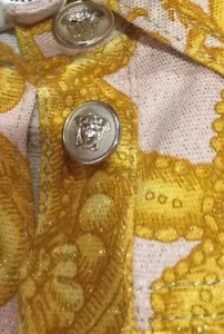 VERSACE 100% AUTÉNTICA CHAQUETA BARROCA BARROCA MEDUSA BOMBARDERO L UNISEX - Imagen 1 de 12